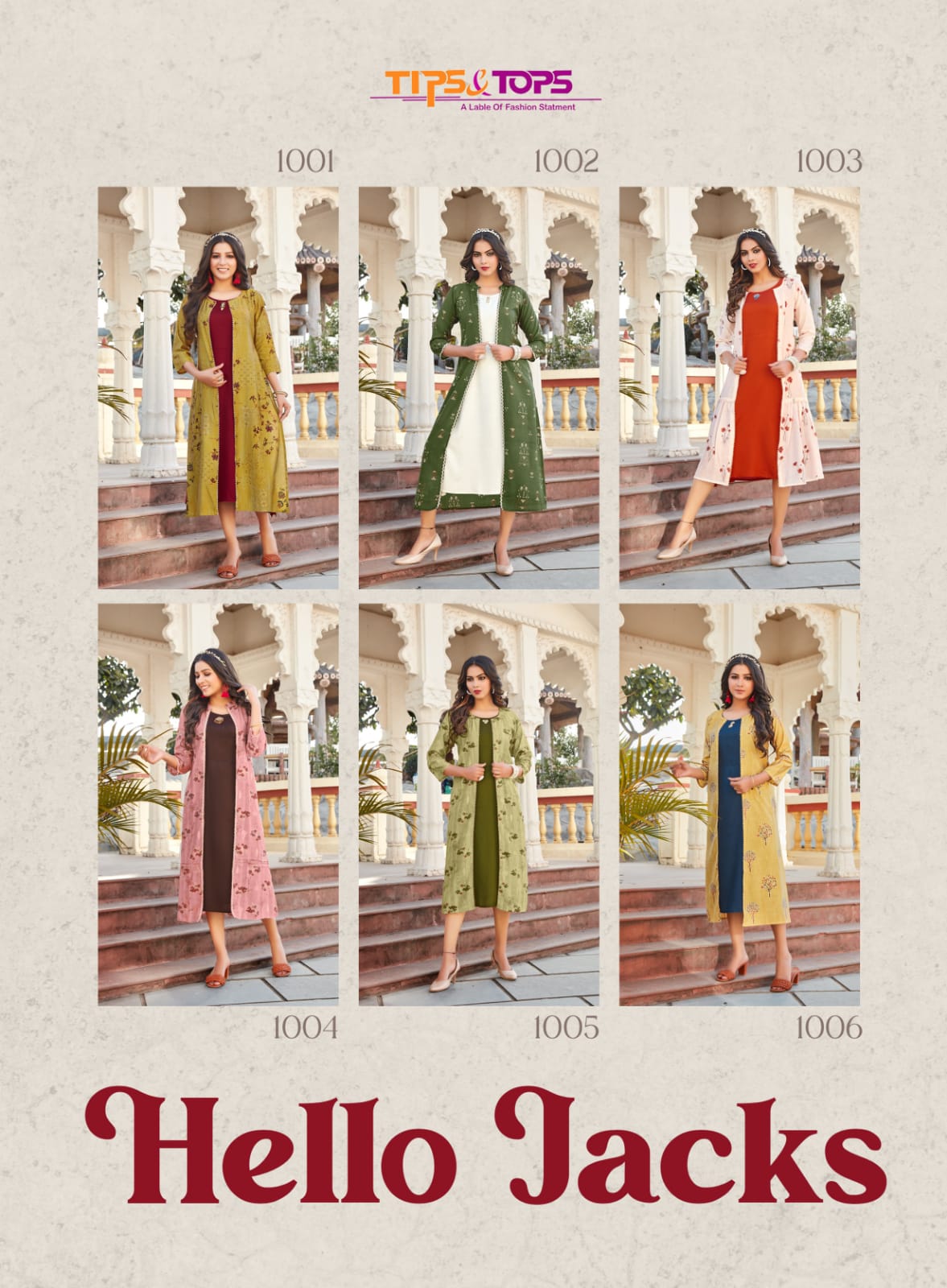 Tips And Tops Hello Jacks Fancy Exclusive Wear Kurti With Jacket Collection